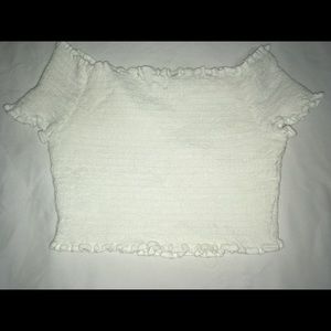 White crop top